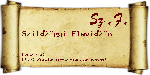 Szilágyi Flavián névjegykártya